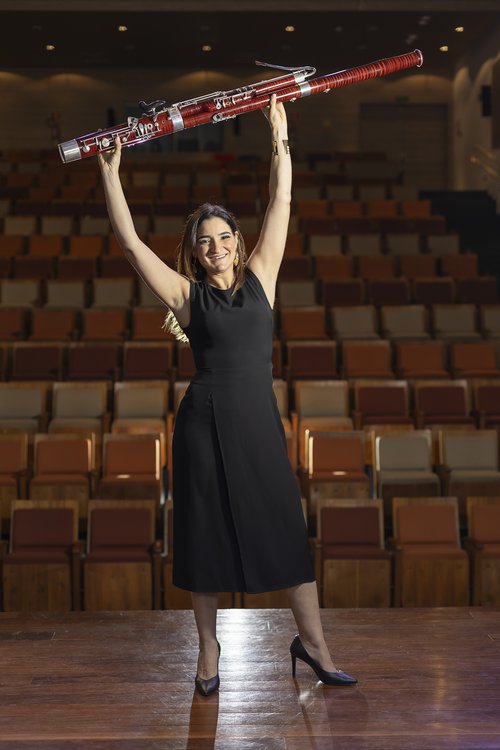 Iracema Simon with bassoon