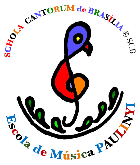 Logomarca do Schola Cantorum de Brasília, seção cantante da Escola de Música Paulinyi